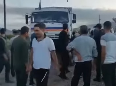 People of Karabakh do not allow Russian peacekeepers to cross over to Azerbaijan side