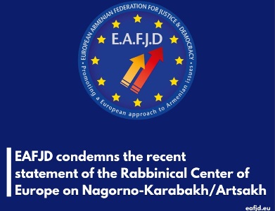 EAFJD condemns recent Rabbinical Center of Europe statement on Karabakh