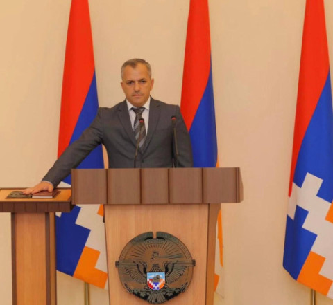 Newly elected Artsakh President inaugurated