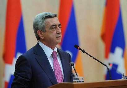 Serzh Sargsyan sent a congratulatory message to newly elected President of Republic of Artsakh