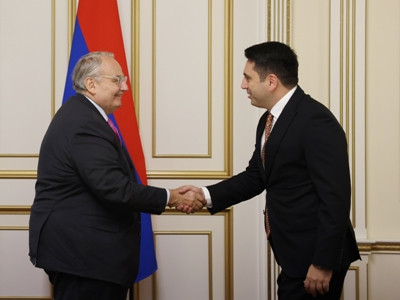 Jean-Louis Bourlanges to Alen Simonyan: I came to convey France’s support to Armenia