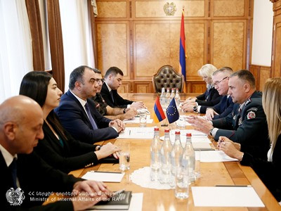 Глава МВД РА обсудил с делегациями Литвы и Латвии сотрудничество в рамках ЕС