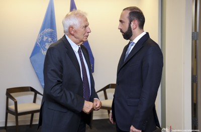 Ararat Mirzoyan meets with Josep Borrell during UN General Assembly