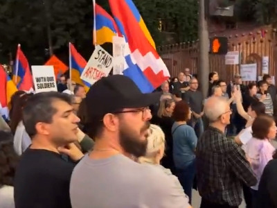 Армяне в Лос-Анджелесе потребовали от США признать независимость Нагорного Карабаха