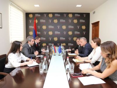 Ambassador Vassilis Maragos to Grigor Minasyan: EU extremely concerned about military escalation in Karabakh (PHOTOS)