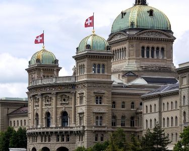 Demonstration in support of Karabakh held outside Switzerland parliament