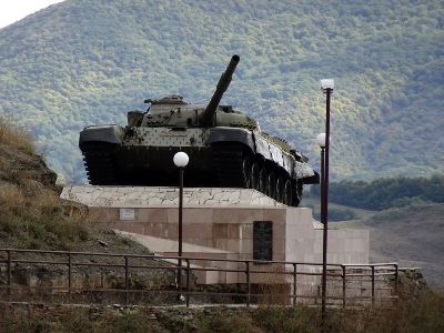 Azerbaijan dismantles Armenian tank memorial in Karabakh’s occupied Shushi