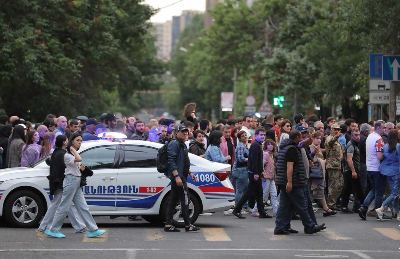 Civil disobedience actions resume in Yerevan streets