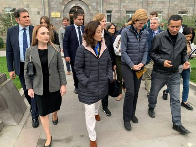 USAID chief is in Armenia’s Goris city