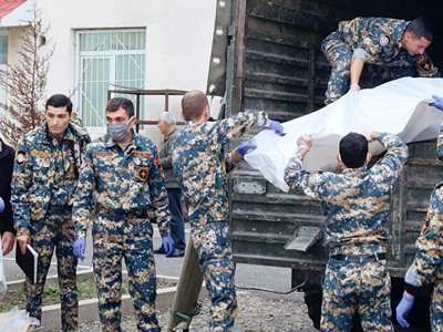 Bodies of three dead soldiers and two civilians were found in Martakert