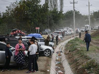 93,000 forcibly displaced persons enter Armenia from Nagorno-Karabakh as of 4pm Friday