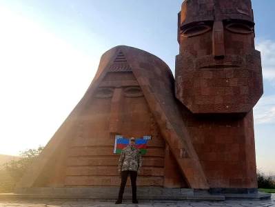 Azerbaijan’s act of vandalism: Culture Ombudsman condemns placing Azerbaijani flag on Armenian monument