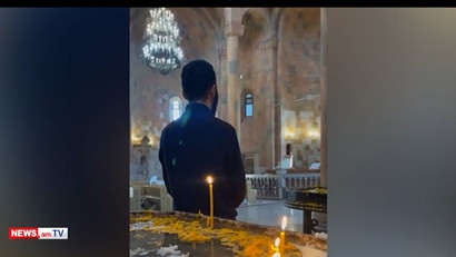 Last liturgy is served in Stepanakert Cathedral