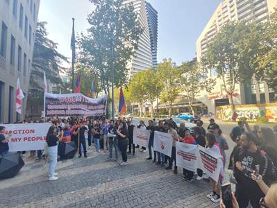 Armenian community of Georgia holds protest