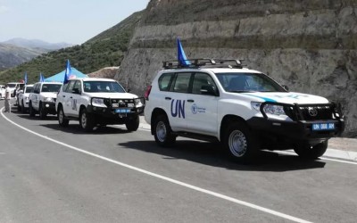 Newspaper: What population UN mission arrived in Nagorno-Karabakh for?