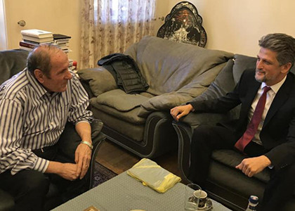 Armenia First President hosts former Armenian member of Turkey parliament 