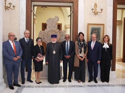 Կաթողիկոսն ընդունեց տեղեկատվական տեխնոլոգիաների ոլորտում 2022 թ. ՀՀ պետական մրցանակի դափնեկրին