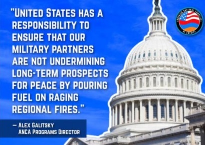 ANCA urges next US ambassador to Israel to stop Israeli arms sale to Azerbaijan