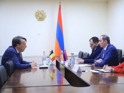 Minister briefs Belgium envoy on Armenia high-tech infrastructure (PHOTOS)