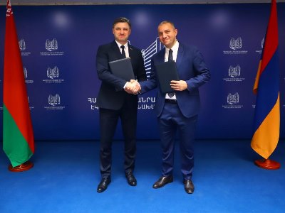 Минэкономики: Армения и Беларусь подписали меморандум о расширении сотрудничества