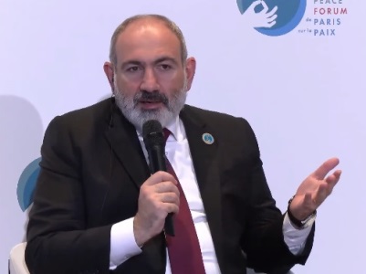 Armenia PM at Paris Peace Forum commented on Aliyev’s refusal to take part in Granada meeting