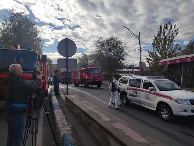Spox: Yerevan State University fire extinguished (PHOTOS)