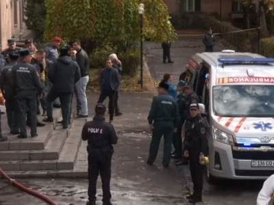 One of those hospitalized as result of Yerevan State University explosion, fire is police officer