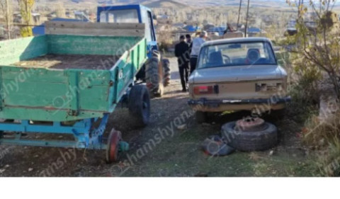 Գեղարքունիքում տղամարդը գազի բալոնով տրակտորի կցորդիչի անիվն է փչել և այն պայթել է․ նա մահացել է
