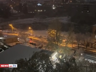 В Ереване выпал первый снег