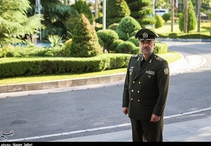 Iran's defense minister urged Western forces to leave the region