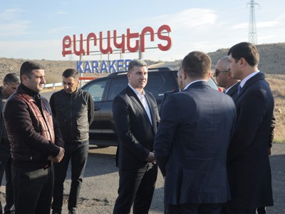 Սանոսյանը ծանոթացել է պետբյուջեի միջոցներով Արմավիրի մարզում իրականացվող ճանապարհաշինական աշխատանքներին