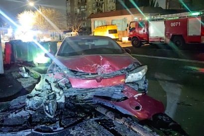 Крупное ДТП в Ереване: столкнулись три автомобиля