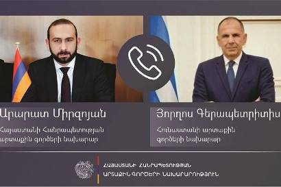 Главы МИД Армении и Греции обсудили вчерашнее решение Баку и Еревана