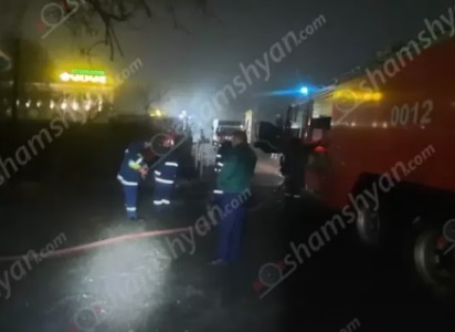 На территории завода «Киликия» произошел крупный пожар