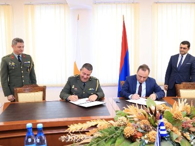Подписаны программы военного сотрудничества Армении, Греции и Кипра на 2024 год