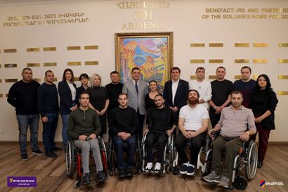 Byblos Bank Armenia donates New Year gift funds to Soldier's Home (PHOTOS)