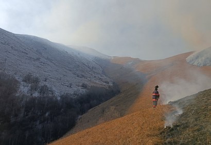 Ուրասար գյուղի մոտակա սարում այրվել է մոտ 30 հա տարածք