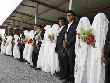 Mass wedding ceremony, with participation of 50 couples, held in Afghanistan