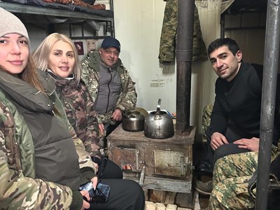 Сын Роберта Кочаряна посетил боевые позиции в Сюнике