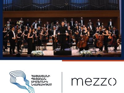 Հեղինակավոր «Mezzo»-ն ցուցադրում է ՀՀ սիմֆոնիկ նվագախմբի համերգները և Արամ Խաչատրյանի 120-ամյակին նվիրված ֆիլմը