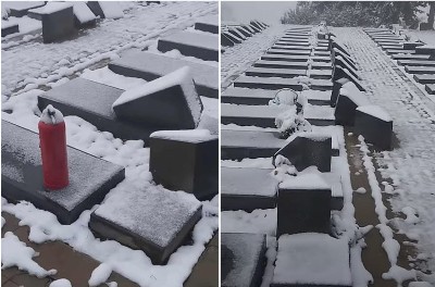 Azerbaijan destroys fraternal cemetery of Karabakh’s Haterk village
