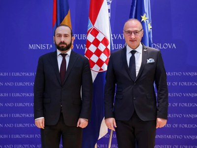 Խորվաթիայի ԱԳՆ-ում մեկնարկել է Արարատ Միրզոյանի և Գորդան Գրլիչ Ռադմանի առանձնազրույցը