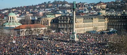 Mass protests are taking place across Germany against the far-right AfD party 