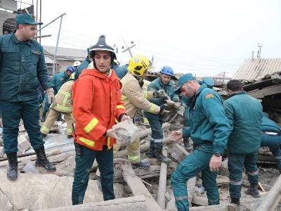 2 dead bodies taken out from Yerevan explosion site rubble