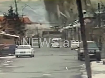 Video camera captures Yerevan blast instant