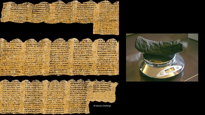 Researchers decipher, with AI help, Ancient Roman papyri damaged by Mt. Vesuvius eruption