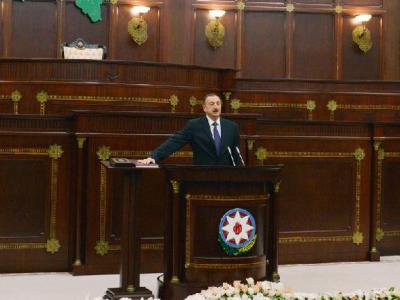 Ադրբեջանի խորհրդարանում տեղի է ունենում Իլհամ Ալիևի երդմնակալության արարողությունը
