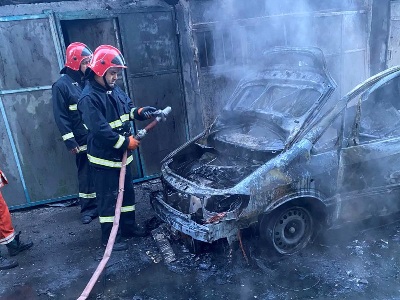 В Эчмиадзине взорвался газовый баллон автомобиля «Opel»