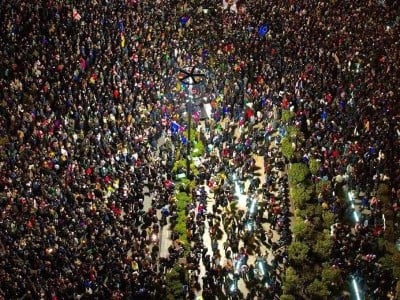 На митингах в Тбилиси полиция задержала 40 человек