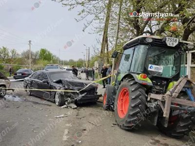 В аварии в селе Нор Гехи пострадала семья